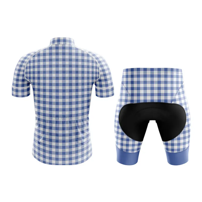 Checkered (Blue) Club Cycling Kit