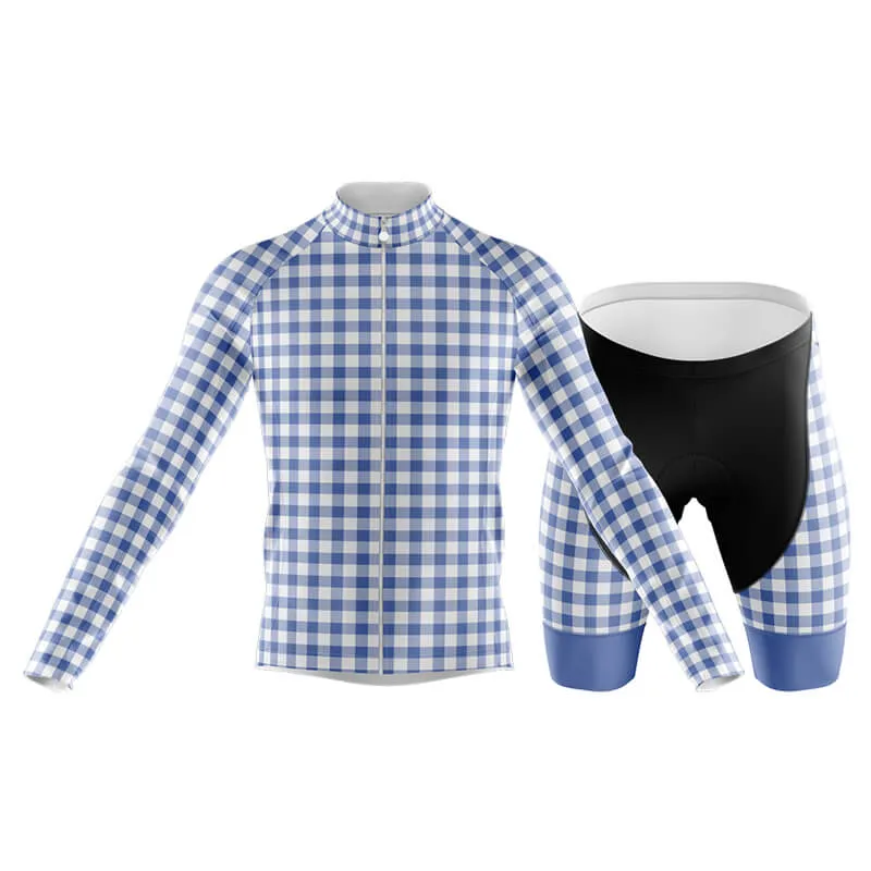 Checkered (Blue) Club Cycling Kit