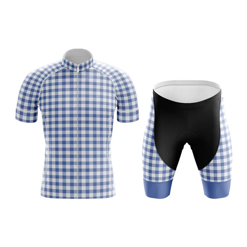 Checkered (Blue) Club Cycling Kit