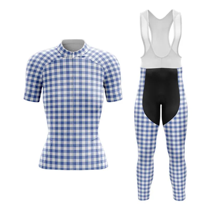 Checkered (Blue) Club Cycling Kit