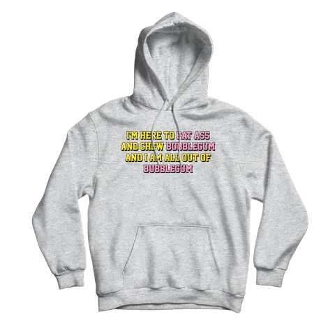 Chew Bubblegum Grey Hoodie