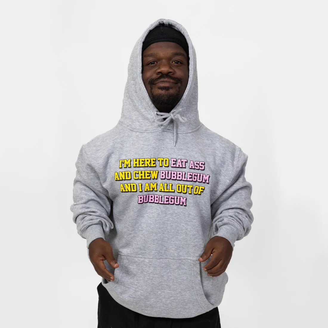 Chew Bubblegum Grey Hoodie