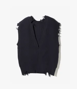 Commando Knit Vest – Navy