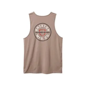 Crest Tank Top Cinder Grey/Off White