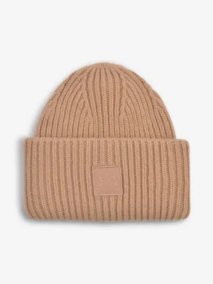 Cresta Rib Beanie in Sand