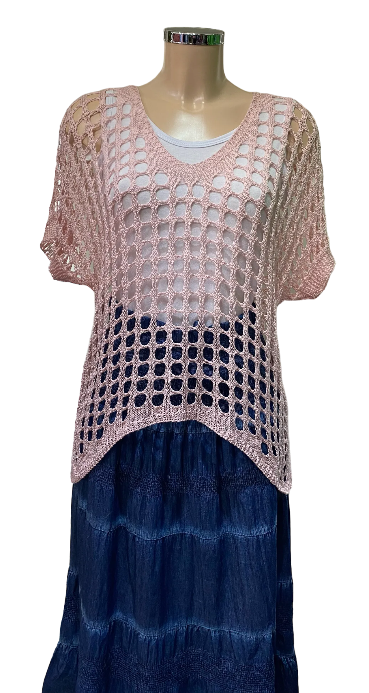 Crochet V-Neck Top (2 Colours)