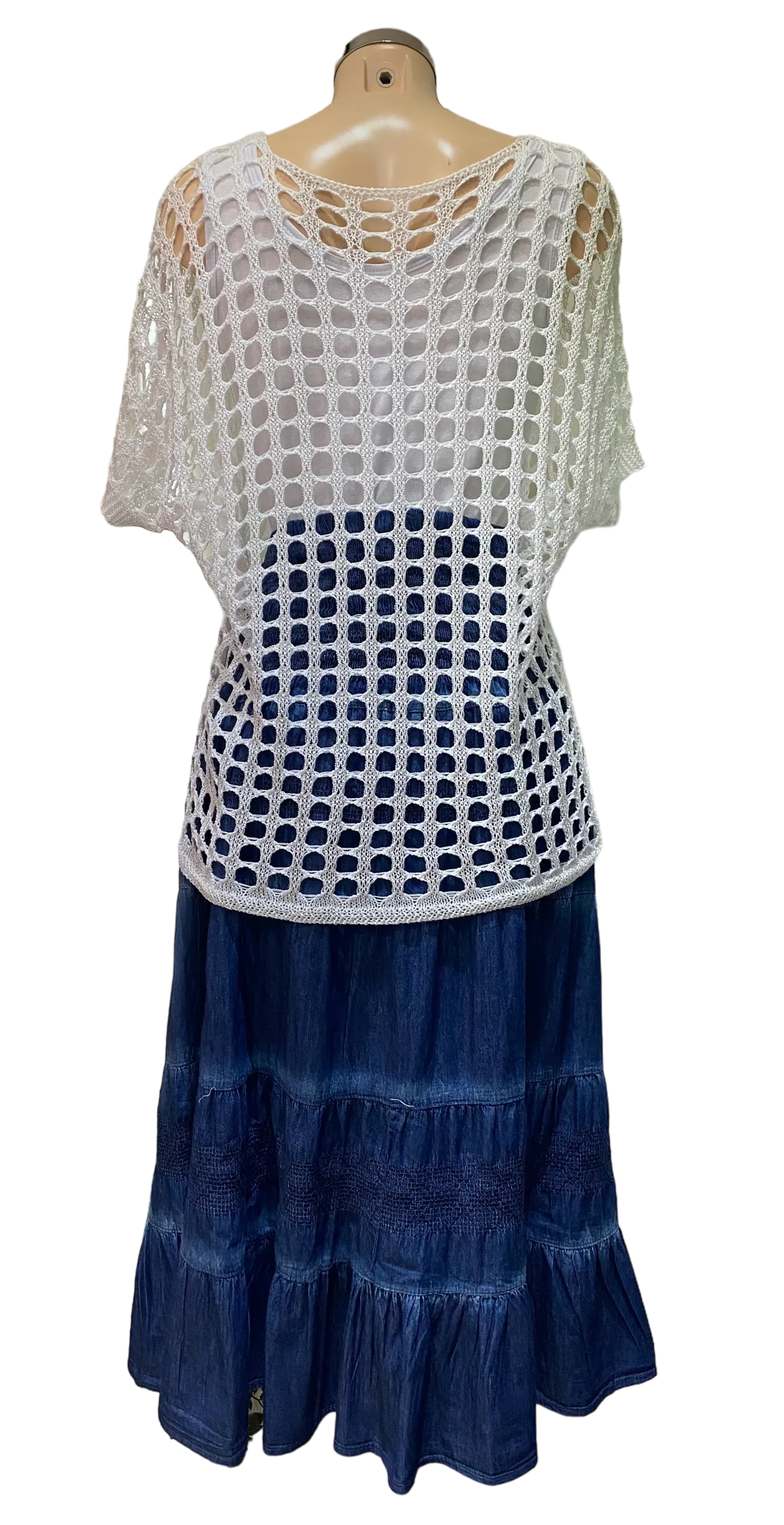 Crochet V-Neck Top (2 Colours)