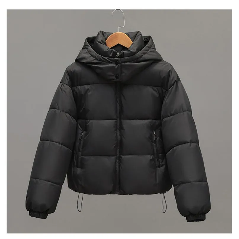 Cropped Water-Resistant Puffer Jacket