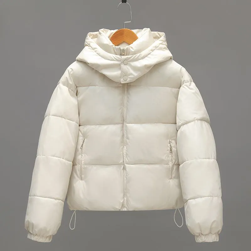 Cropped Water-Resistant Puffer Jacket