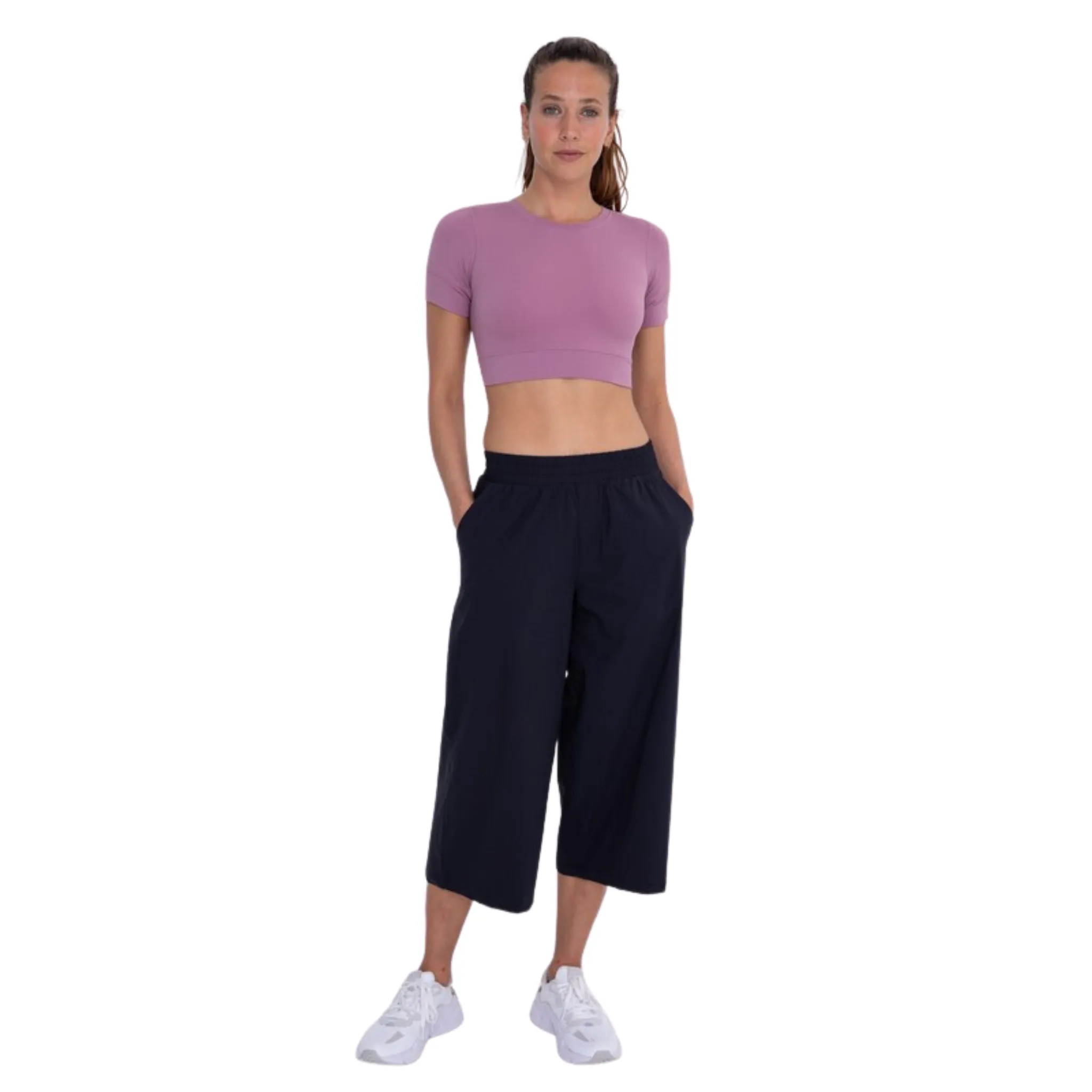 Cropped Wide Leg Pants