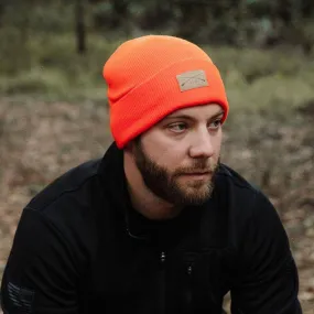 Cuffed Beanie - Bright Orange