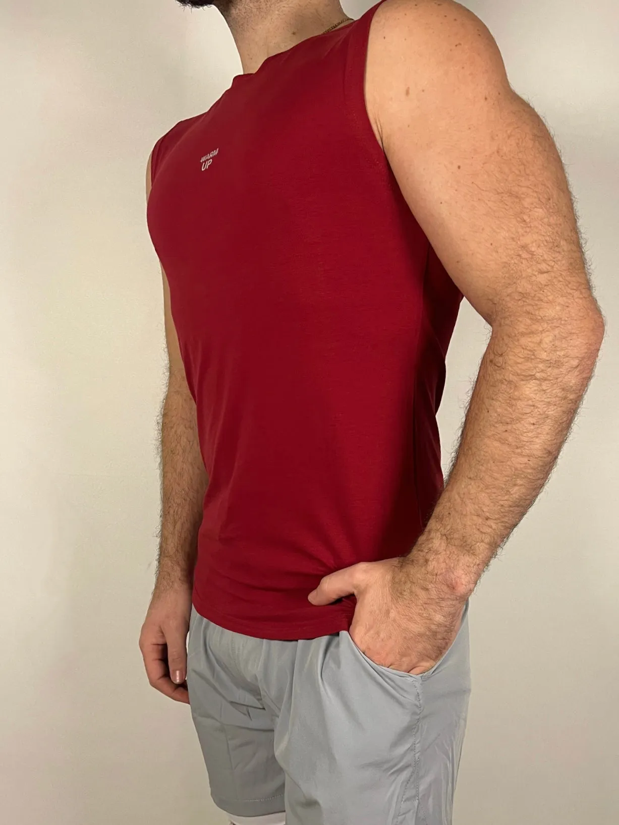 Dark Red Performance Tank