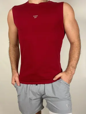 Dark Red Performance Tank