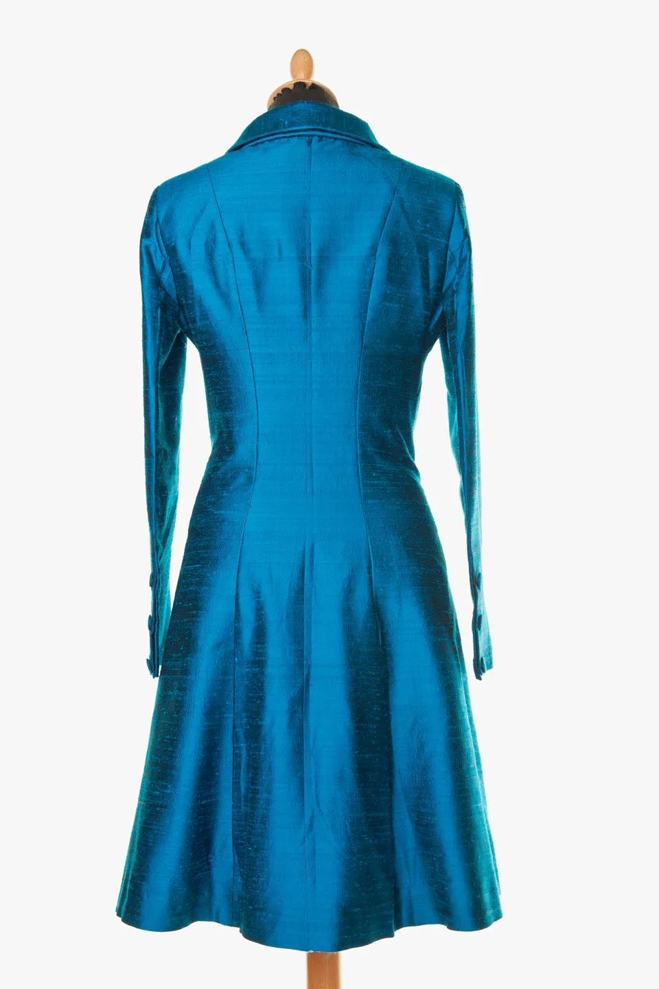 Delphine Coat in Kingfisher Blue