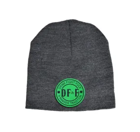 DF&F Green Leather Beanie