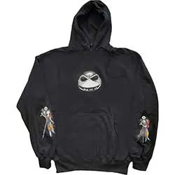 Disney Unisex Pullover Hoodie: The Nightmare Before Christmas Jack & Sally Dancing (Back & Sleeve Print)