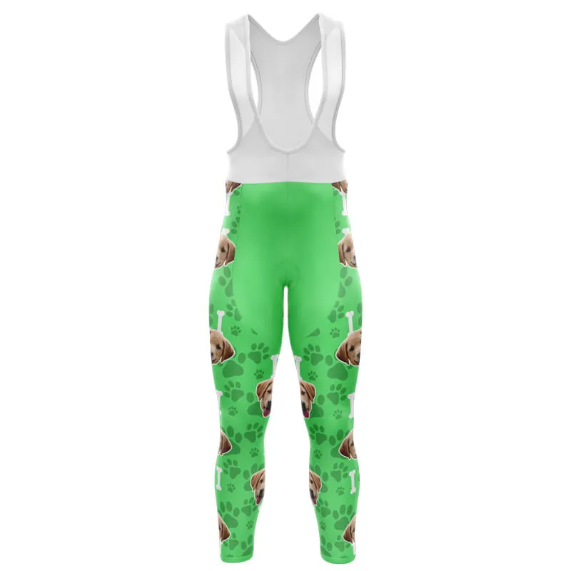 Dog Custom Face Bib & Shorts (Green)