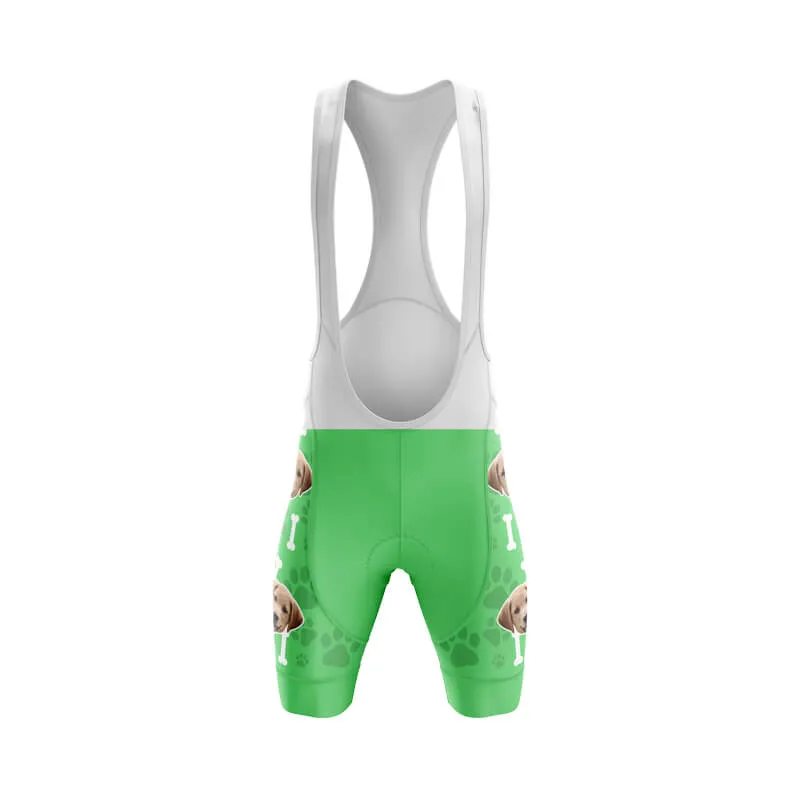 Dog Custom Face Bib & Shorts (Green)