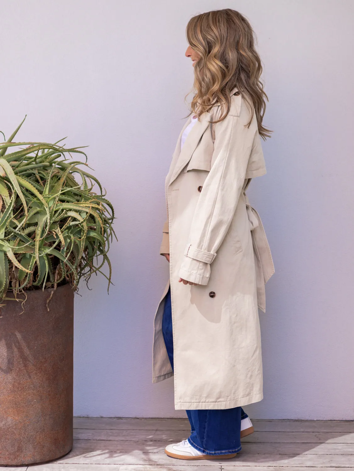 Eve Trench Coat - Tan