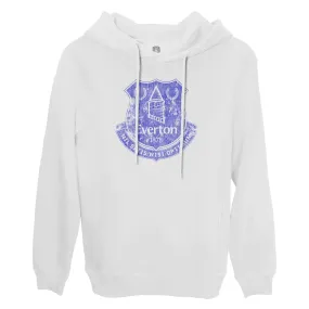 Everton FC Color Badge Fleece Pullover Hoodie - White