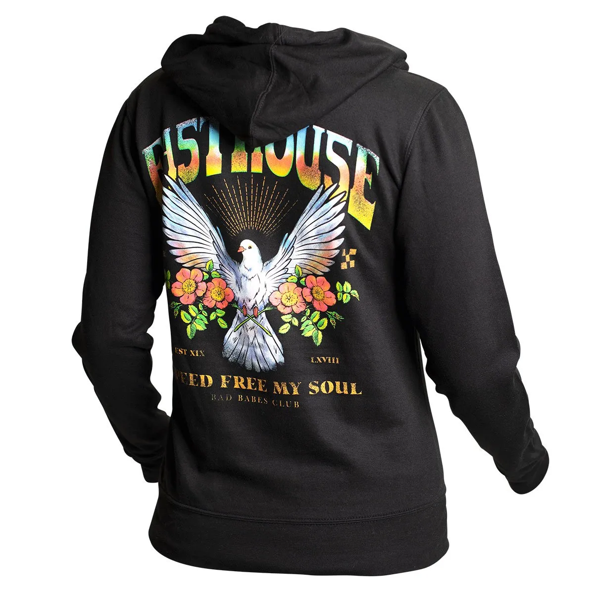 Fasthouse Dove Womans Hooded Pullover - Black