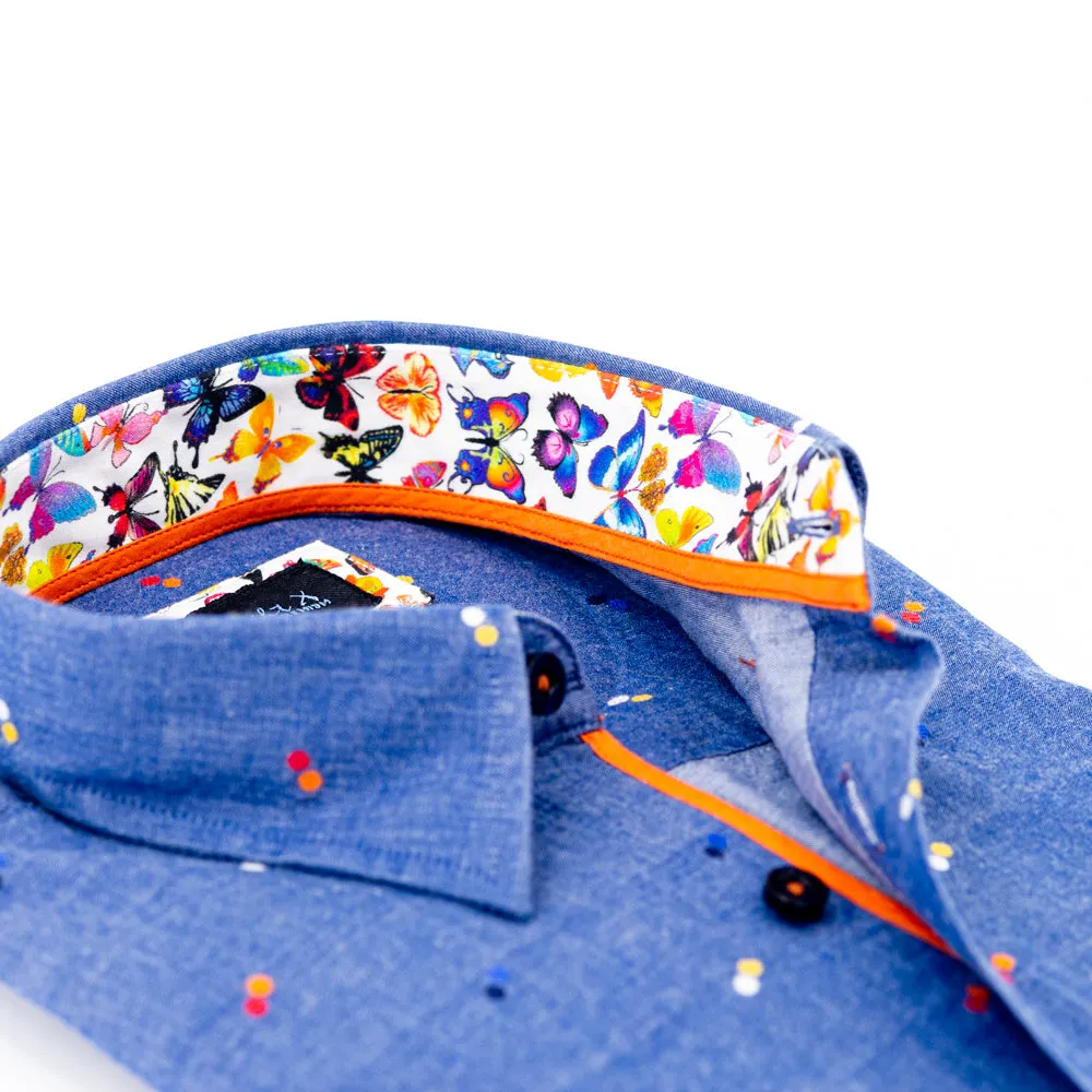 Fill Coupe Shirt With Butterfly Trim