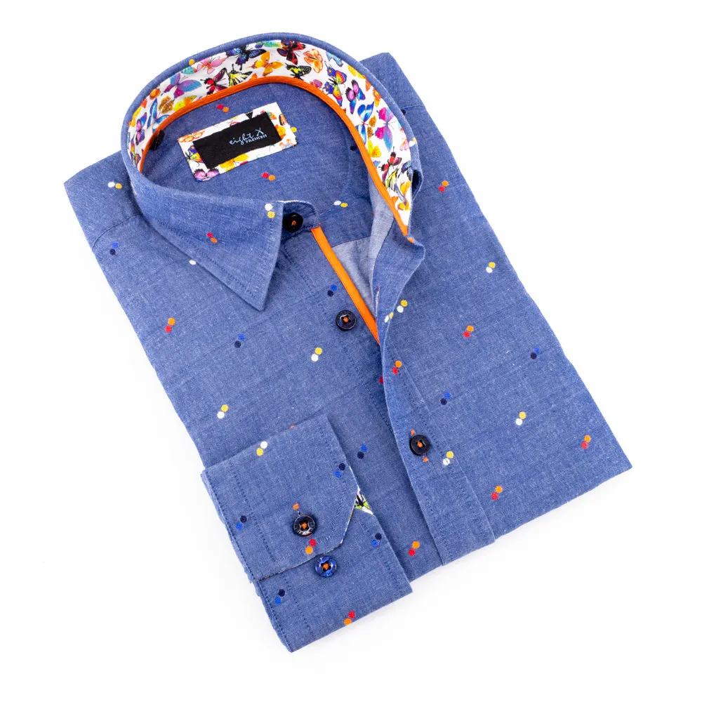 Fill Coupe Shirt With Butterfly Trim