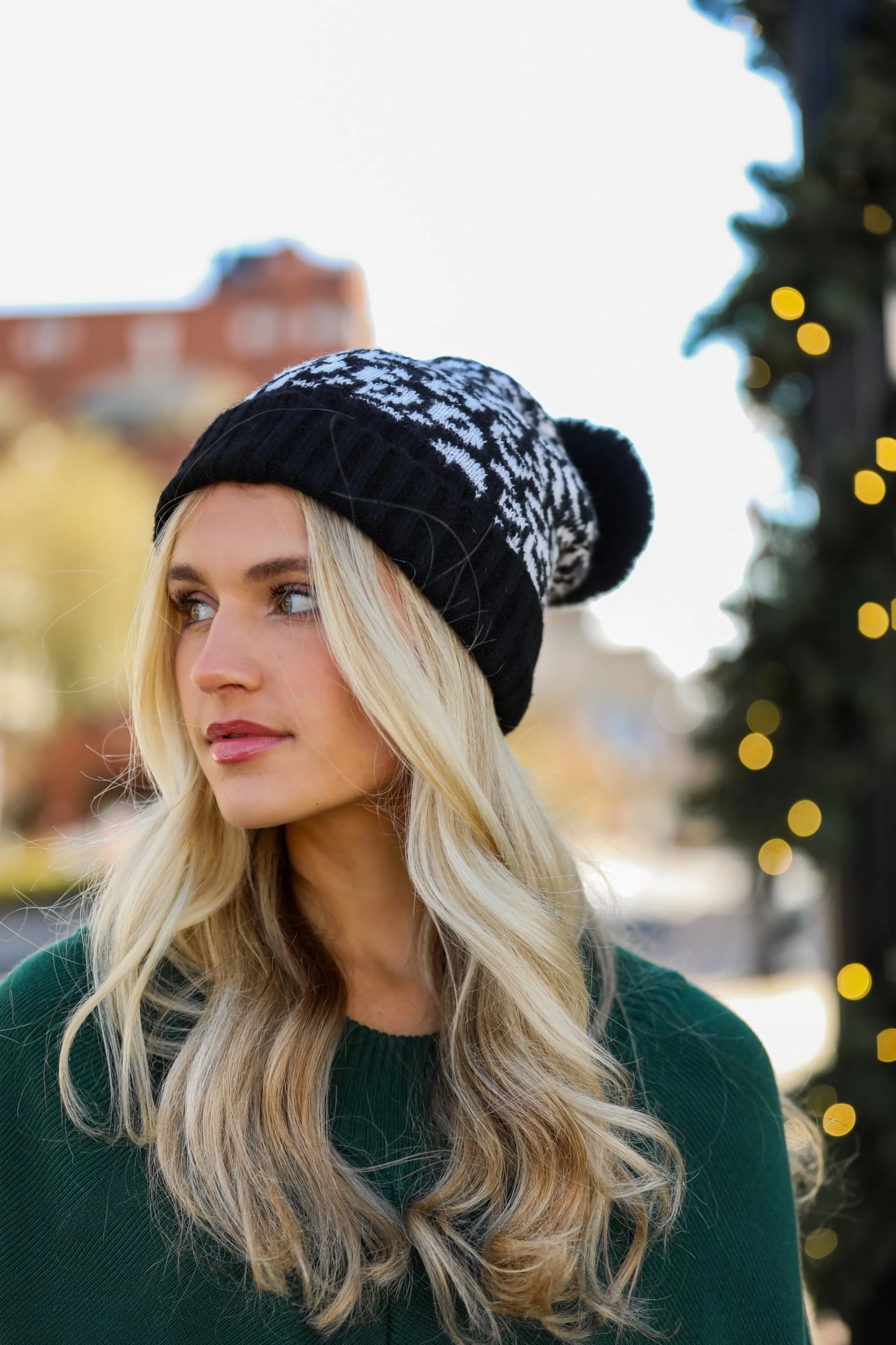 FINAL SALE - Adorably Cozy Leopard Pom Pom Beanie - DOORBUSTER