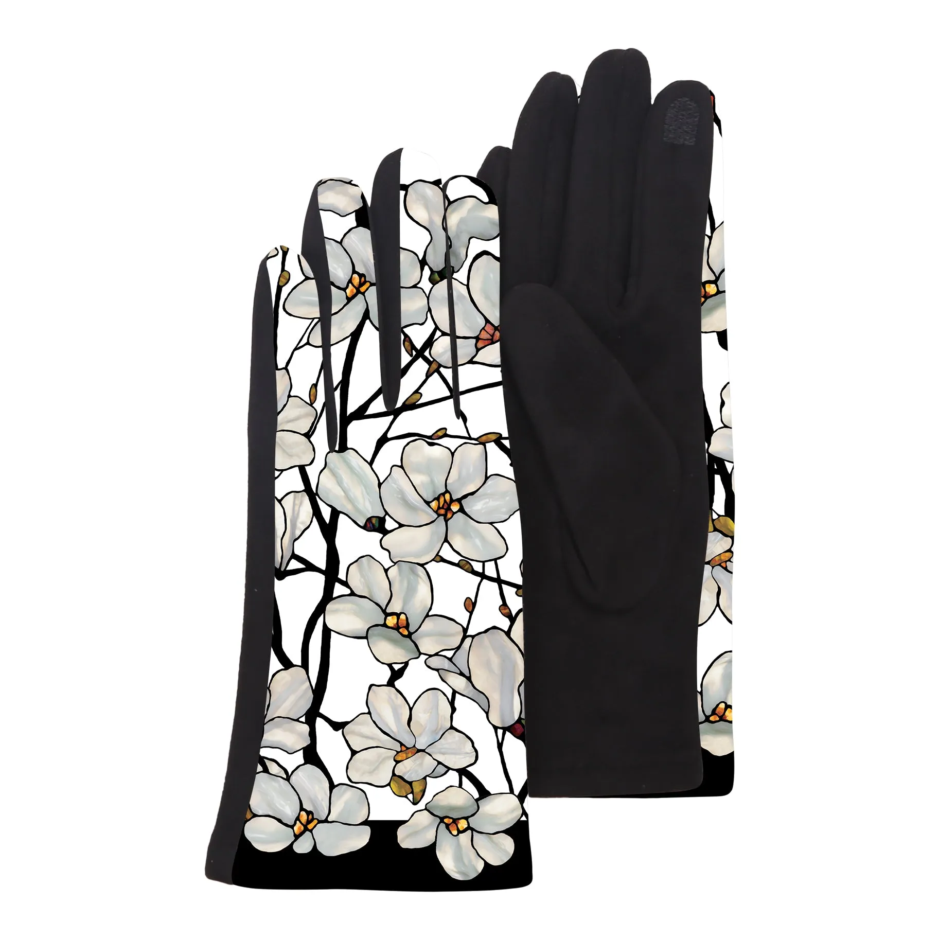 Fine Art Tiffany White Magnolia Texting Gloves