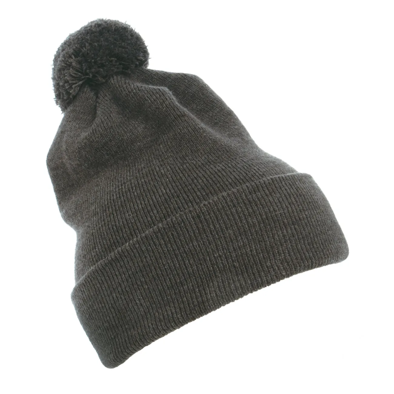 Flexfit Yupoong Cuffed Knit Beanie with Pom Pom