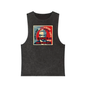 Free Speech Unisex Stonewash Tank Top