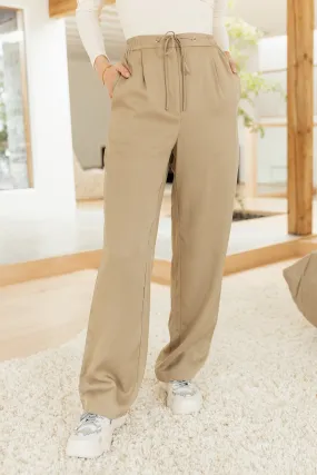 Freya Tencel Pants in Tan - FINAL SALE