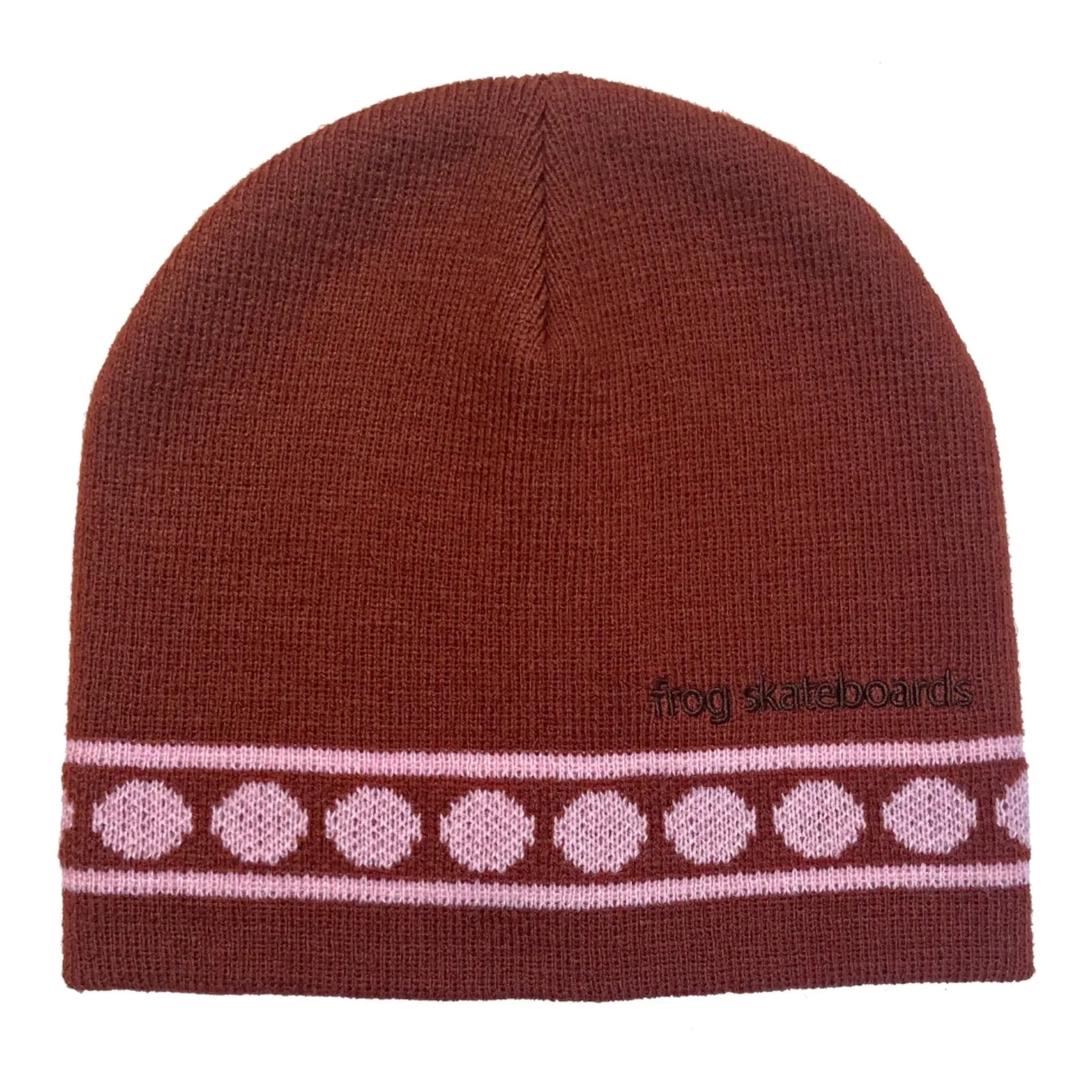 Frog Circles Beanie (Brick)