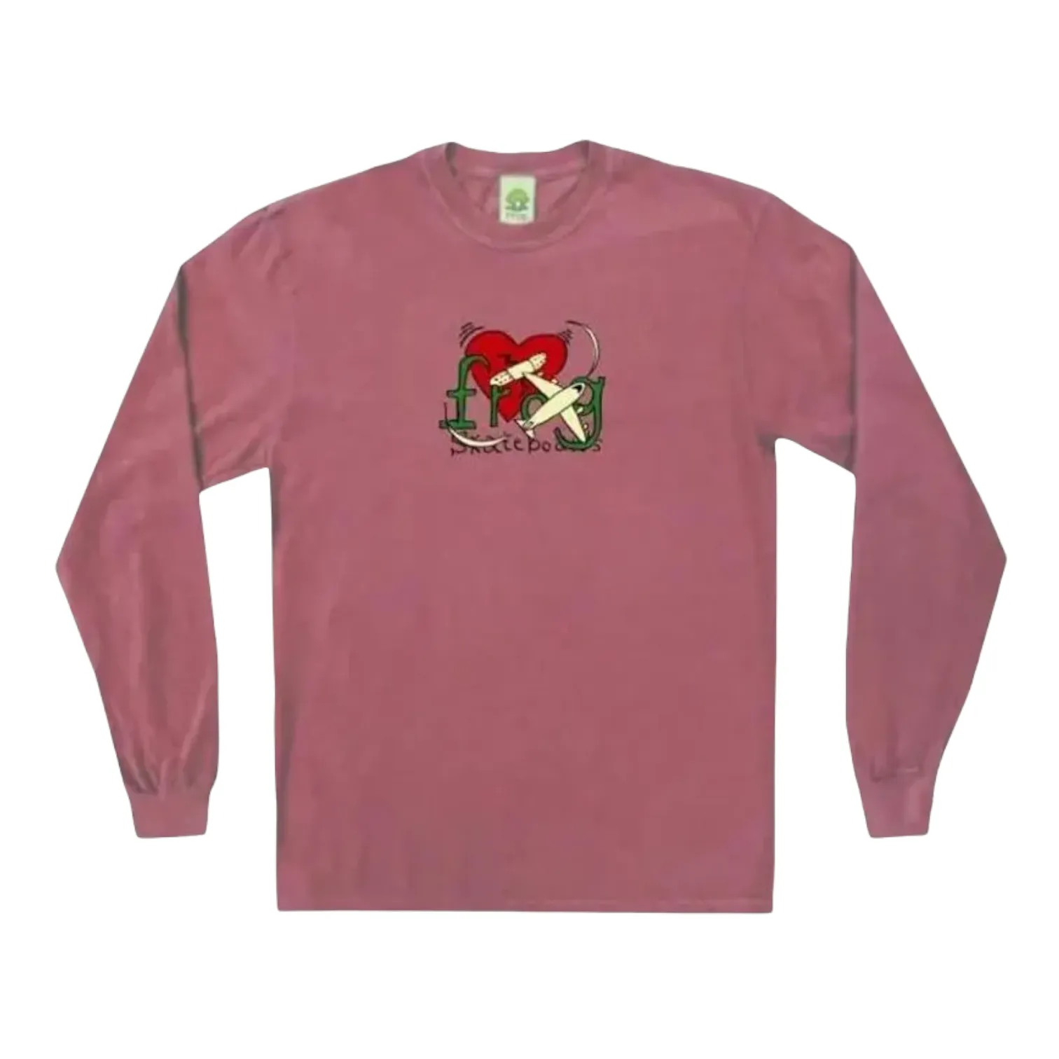 Frog Damaged Love Connection Longsleeve T Shirt Red