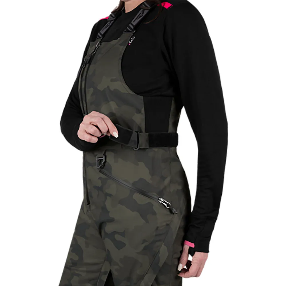 FXR Womens Aerial Lite Snowmobile Pants Army Camo Green