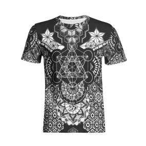 GEOMETRIC Unisex All-Over Print Cotton T-shirt | MIL ET UNE