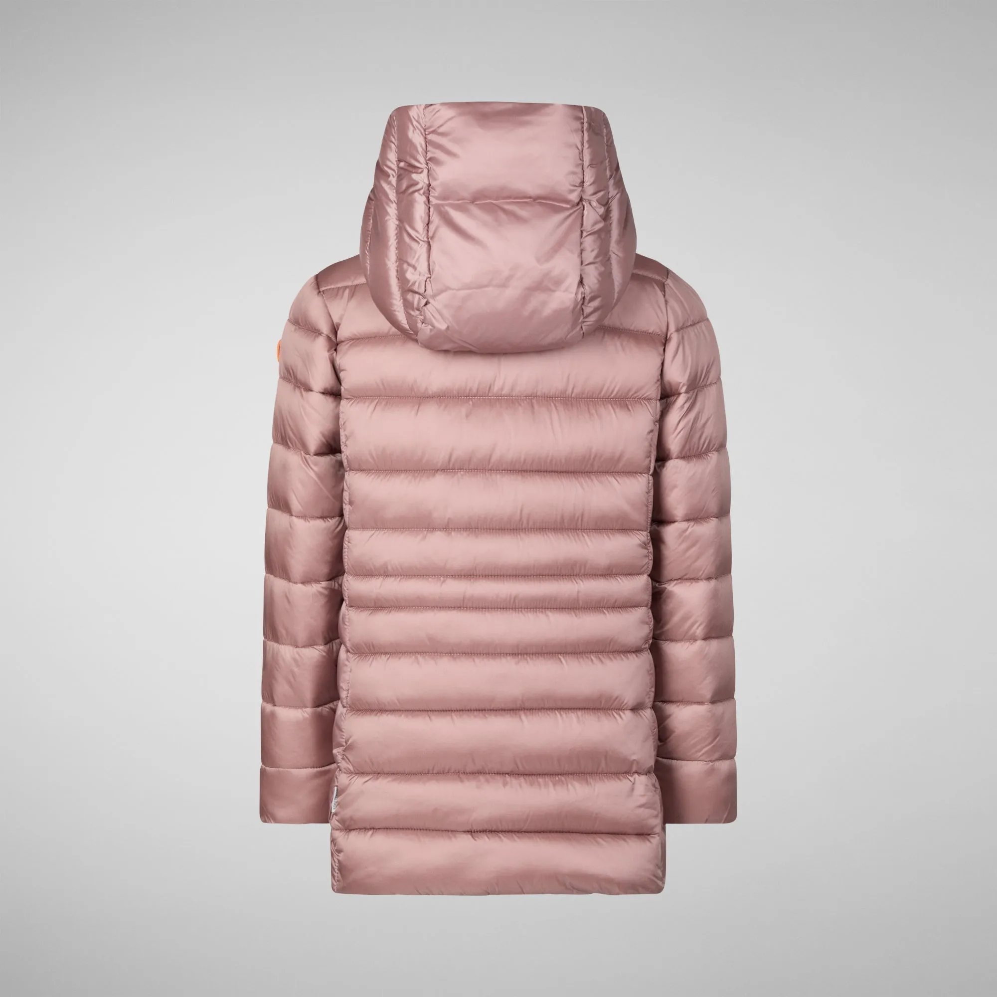 Girls' animal free Puffer jacket Maggy in misty rose