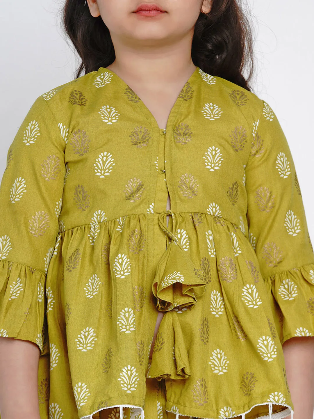 Girl's Green Kurta Set - Bitiya By Bhama