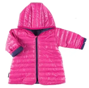 Girls Pink Quilted Coat