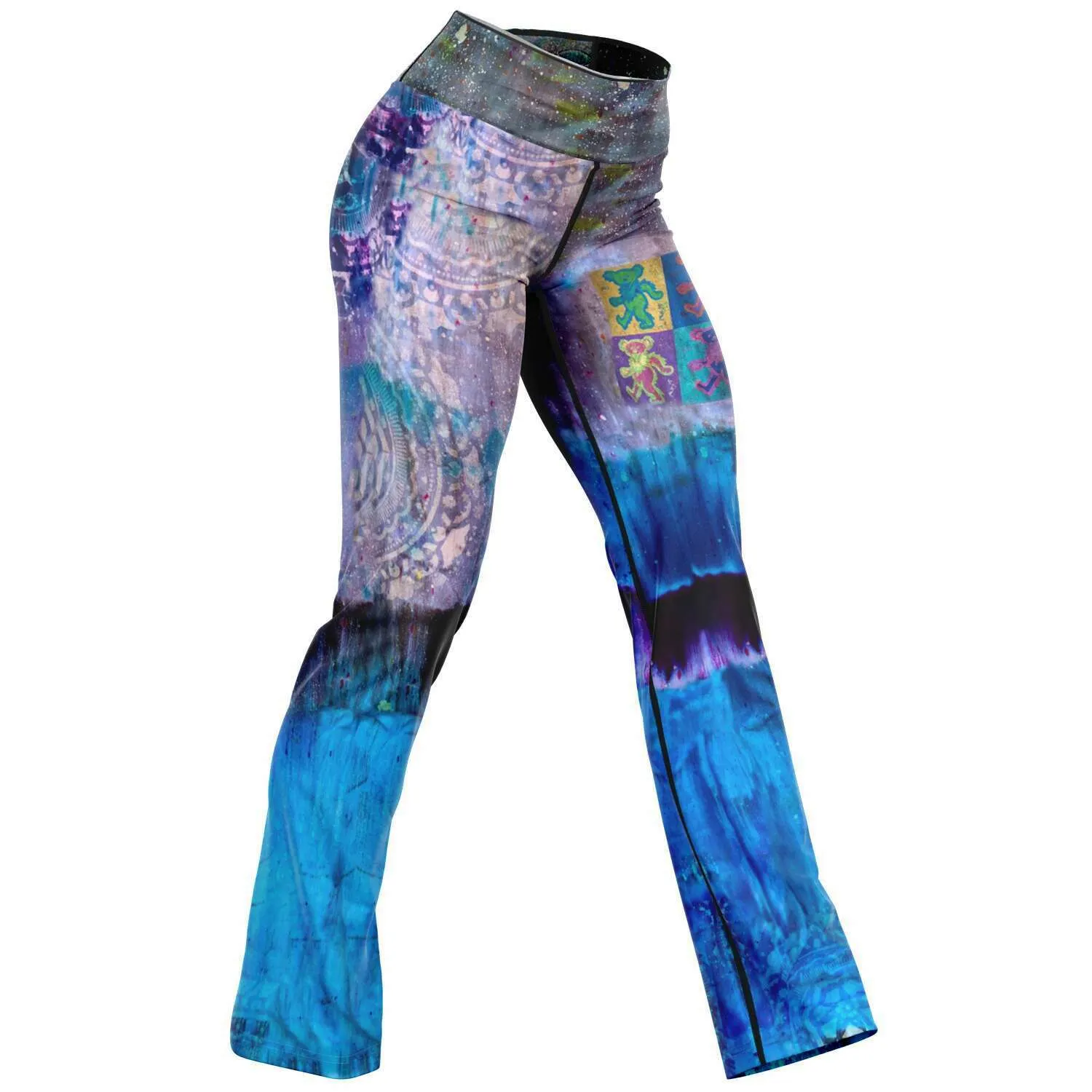 Grateful Bears Flare Leggings