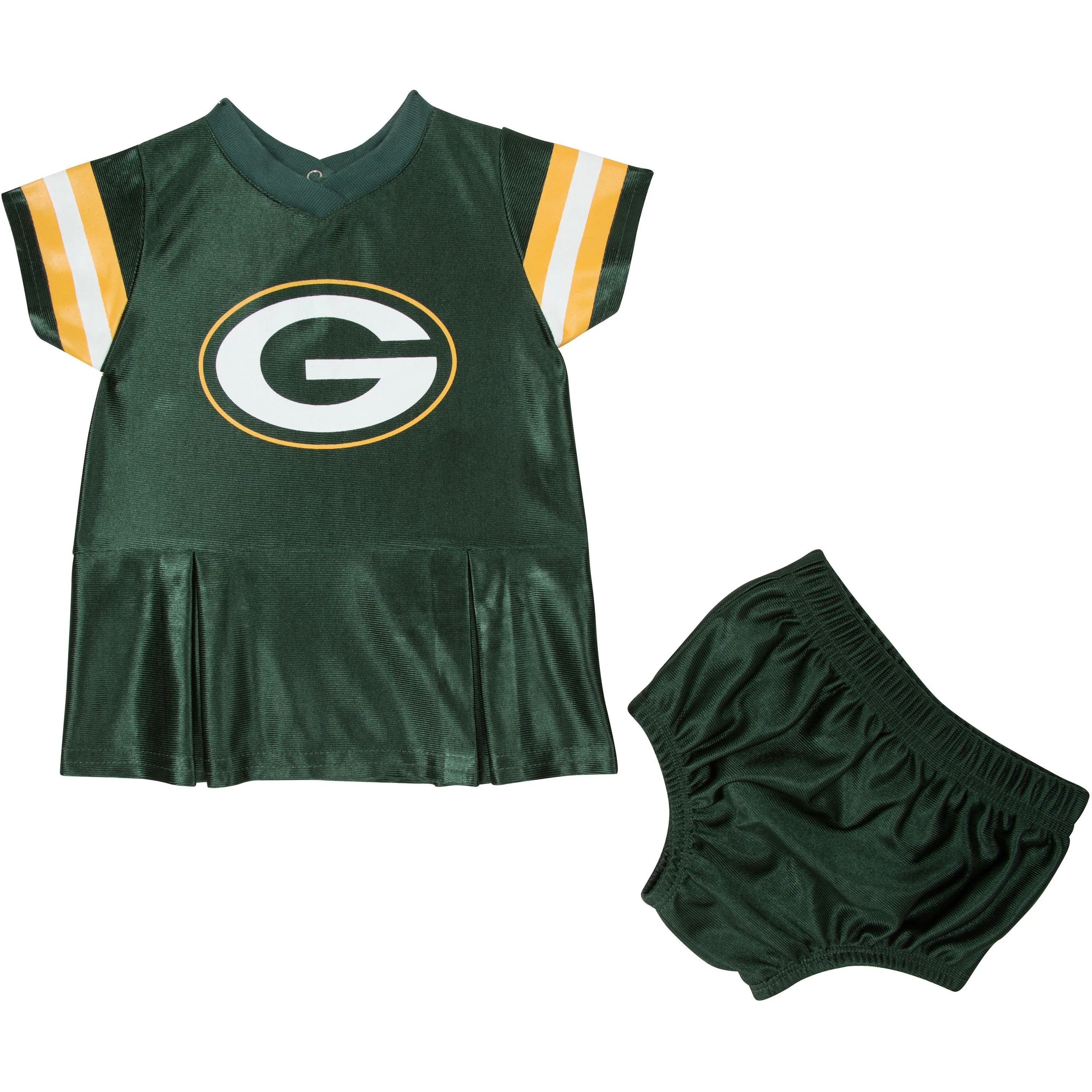 Green Bay Packers Infant Girl Dress & Diaper Cover Set