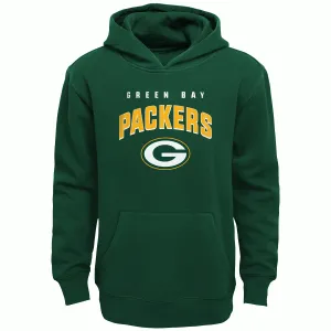 Green Bay Packers Youth Green Hoodie Pullover Sweatshirt