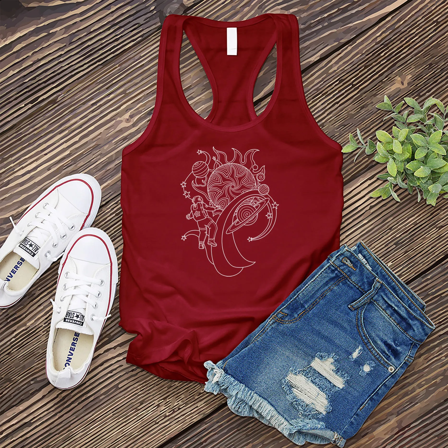 Groovy Astronaut Women's Tank Top