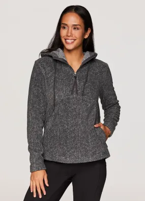 Hailey Herringbone Fleece Hoodie