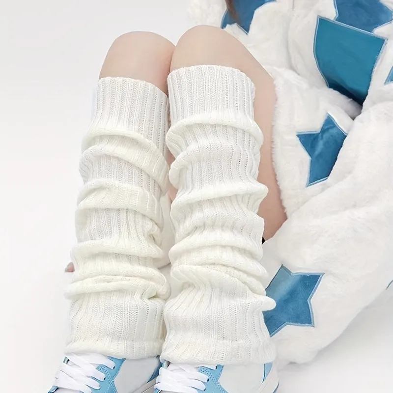 Harajuku Style Leg Warmers Vibrant Classic Knee Highs  Stockings