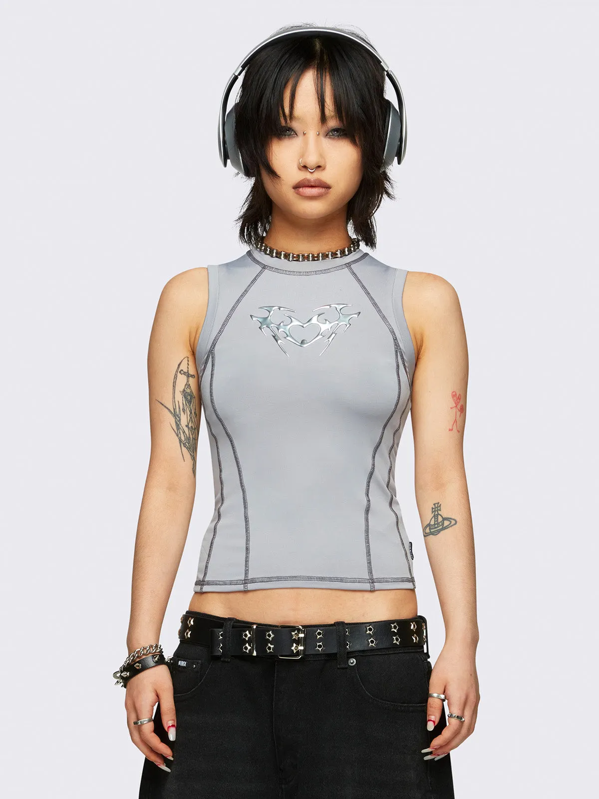 Heartbeat Vest Top