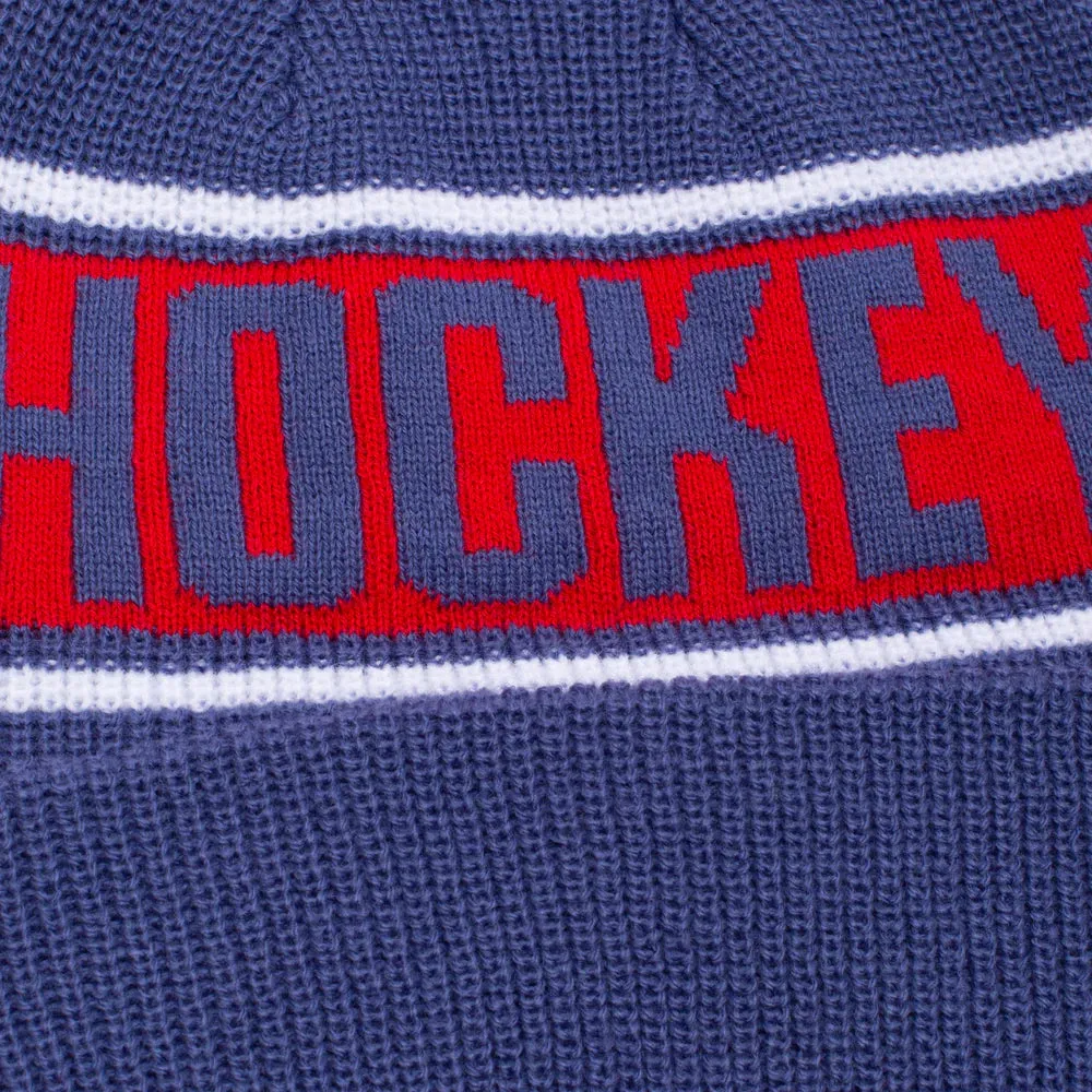 HOCKEY HOCKEY STRIPE BEANIE BLUE