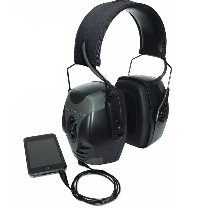 Honeywell Howard Leight R-01902 Impact Pro Electronic Earmuff, Black, One Size, Case of 2