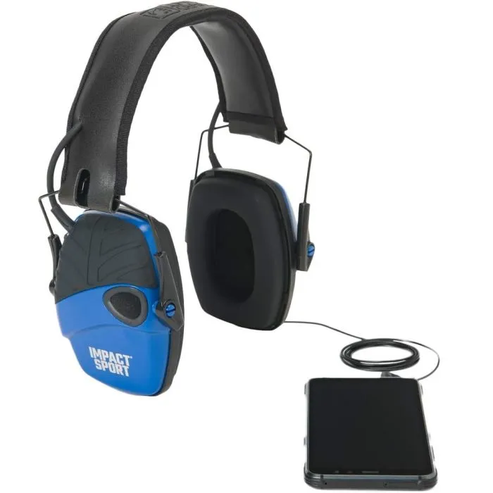 Honeywell Howard Leight R-02529SIOC Impact Sport Electronic Shooting Earmuff, Real Blue, One Size, 1 Each