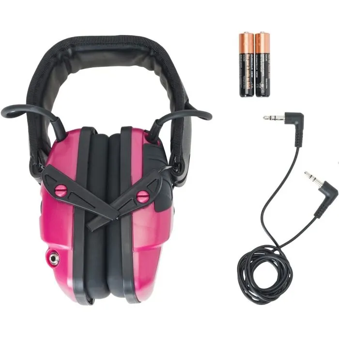 Honeywell Howard Leight R-02533 Impact Sport Electronic Shooting Earmuff, Pink, Small, Box of 2